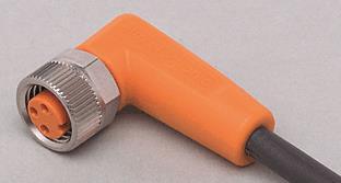 IFM Kabeldose abgewinkelt M8 3p   EVC144 