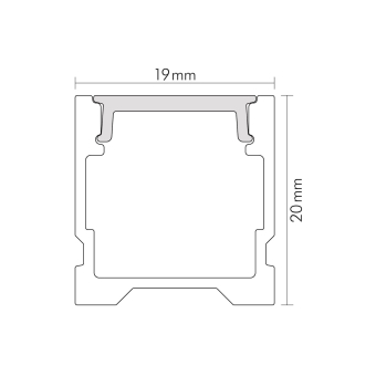 Nobile Alu U-Profil 4 OP 2m   5011148801 