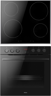 AMICA EHIX933133S sw Einbau-Herdset 