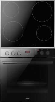 AMICA EHIX933133S sw Einbau-Herdset 