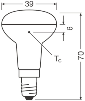 Osram LED STAR R39 25 36° 1,5W 2700K E14 