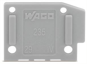 WAGO 235-100 Abschlussplatte,anrastbar, 