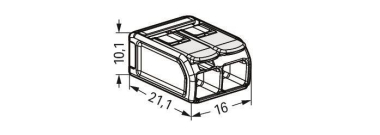 WAGO 221-682 COMPACT-Verbindungsklemme, 
