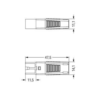 WAGO 893-1012 Stecker,mit 
