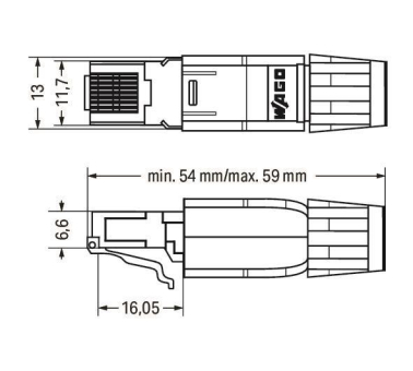 WAGO 750-975 ETHERNET-Stecker RJ-45, 