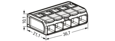 WAGO 221-685 COMPACT-Verbindungsklemme, 