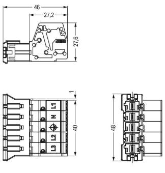 WAGO 831-3205/1020-004 Stecker,mit 