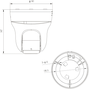Grothe 2MPX IP PTZ-Kamera    VK 1099/391 