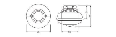 Osram LUXEYE SENSE DALI BT IP20 weiß 