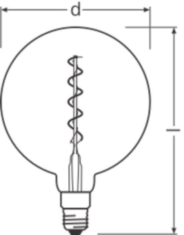 OSR Vintage 1906 Globe Filament gold 
