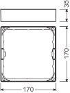 LEDV DL SLIM FRAME SQ155 WT 