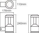 LEDV ENDURA STYLE Lantern Modern12 W 