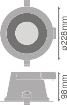 LEDV LED-Downlight Comfort weiß 