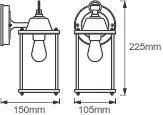 LEDV ENDURA  CLASSIC LANTERN SQ S 