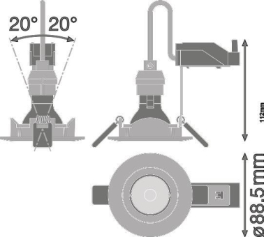 LEDV SP KIT ADJ V 8.3W 930 GU10 