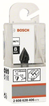 Bosch V-Nutfräser 8mm D1 11mm 2608628406 