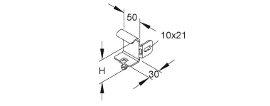 NIED Endbefestigung links      KRBL 60 F 