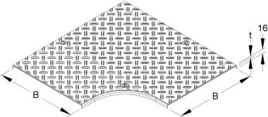 NIED Deckel für Bogen 90°,  RESDVSRS 100 