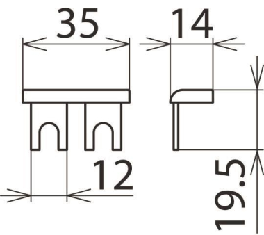 DEHN Kammschiene 1-phasig 2-pol.  900617 