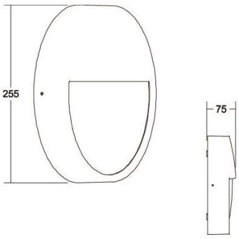 BRUM Außenleuchte EYE schwarz   10037183 