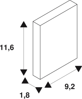 SLV Montageplatte f.MYRALED WALL  233215 