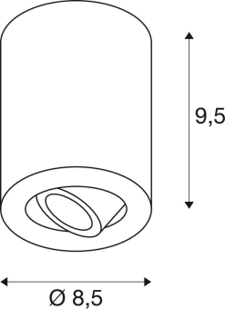 SLV TRILEDO ROUND CL Aufbau-      113930 