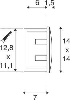 SLV DOWNUNDER OUT LED L           233615 