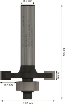 Bosch Scheibennutfräser 8mm   2608628403 