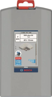 Bosch PRO SDS Plus-5X Bohrer Set 7 tlg. 