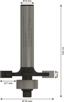 Bosch Scheibennutfräser 8mm   2608628402 