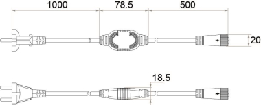 Rutec Gleichrichter,1,5m,CEE7/17-  79995 