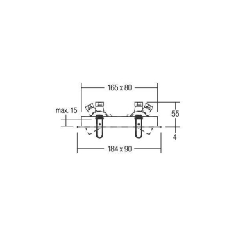 BRUM Deckeneinbaustrahler         512812 