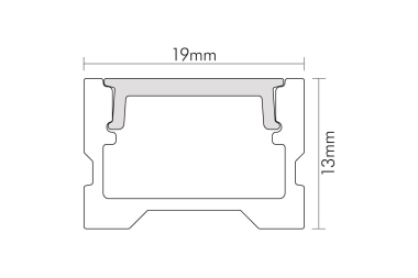 Nobile Alu U-Profil 3 TP 2m   5011147802 