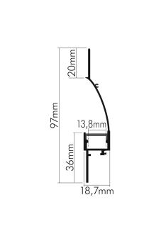 Nobile Alu Profil Voute 3     5011149903 