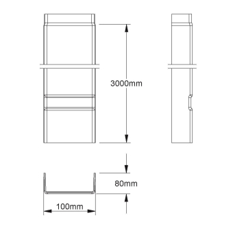 NIED GFK-Kabelrinne            KK 80.100 