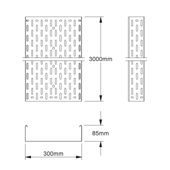 NIED Kabelrinne 85x300mm mit    RL85.300 