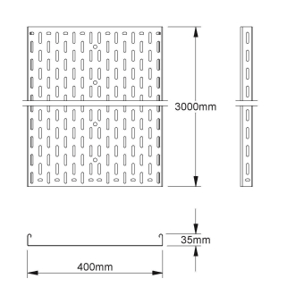 NIED Kabelrinne 35x400mm mit   RL 35.400 
