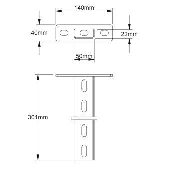 NIED Verzinkt Hängestiel           300MM 