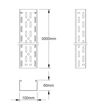 NIED Kabelrinne feuerverzinkt  RS60.100F 