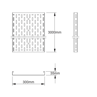 NIED Kabelrinne 35x300mm mit    RL35.300 