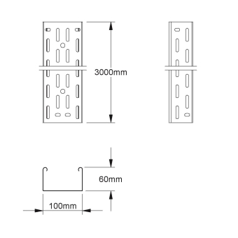 NIED Kabelrinne feuerverzinkt  RL60.100F 