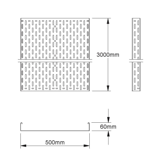 NIED Kabelrinne feuerverzinkt  RL60.500F 