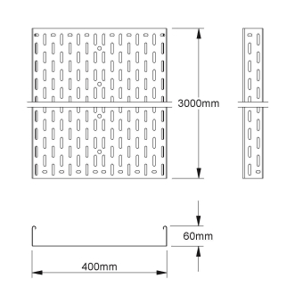 NIED Kabelrinne feuerverzinkt  RL60.400F 
