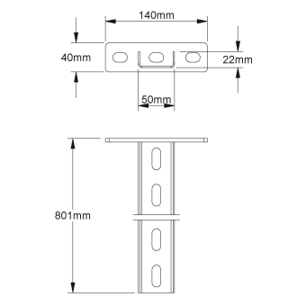 NIED Hängestiel                    800MM 