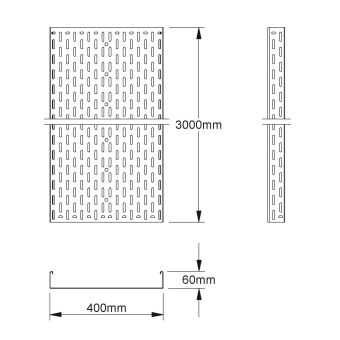 NIED Kabelrinne feuerverzinkt  RS60.400F 