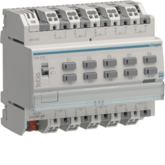 Hager Binäreingang 10fach 230VAC  TXA310 