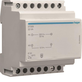 Hager Sicherheitstrafo 230V/12V    ST309 
