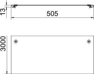 OBO DRL 500 FT Deckel m.Drehriegel 