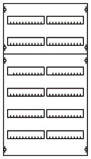 STRIE Verteilerfeld 0801 6-reihig   2V2A 