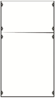 STRIE Verteilerfeld BH2 900x500mm   2B2A 